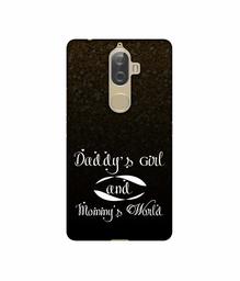 Amazon Brand - Solimo Designer Daddy's Girl and Mummy World UV Printed Soft Back Case Mobile Cover for Lenovo K8 Plus