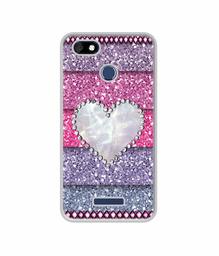 Amazon Brand - Solimo Designer Stone Heart UV Printed Soft Back Case Mobile Cover for Panasonic Eluga A4