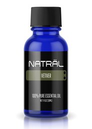 NATRÄL Vetiver, 100% Pure and Natural Essential Oil, Large 1 Ounce Bottle