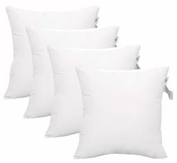 UMI By Amazon 4 Pcs Pack Throw Pillow Inserts Hypoallergenic Square Form Sham Stuffer 45 x 45 cm