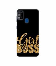 Amazon Brand - Solimo Designer Sparkle Girl Boss 3D Printed Hard Back Case Mobile Cover for Samsung Galaxy M31