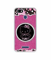 Amazon Brand - Solimo Designer Kitty with Glitter UV Printed Soft Back Case Mobile Cover for Panasonic Eluga A4