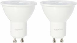 AmazonBasics 50 Watt Equivalent, Dimmable, GU10 LED Light Bulb (Renewed) 6W