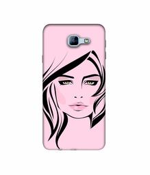 Amazon Brand - Solimo Designer Pink Lady Pattern 3D Printed Hard Back Case Mobile Cover for Samsung Galaxy A8 (2016)