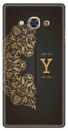 Amazon Brand - Solimo Designer Black Pattern Alphabet-Y 3D Printed Hard Back Case Mobile Cover for Samsung Galaxy J3 Pro