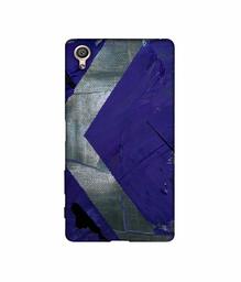 Amazon Brand - Solimo Designer Purple and Gray Texture 3D Printed Hard Back Case Mobile Cover for Sony Xperia X