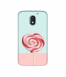 Amazon Brand - Solimo Designer Round Candy 3D Printed Hard Back Case Mobile Cover for Motorola Moto E (3rd gen)