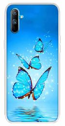 Amazon Brand - Solimo Designer Multicolor Butterfly Star Design Printed Soft Back Case Mobile Cover for Realme C3