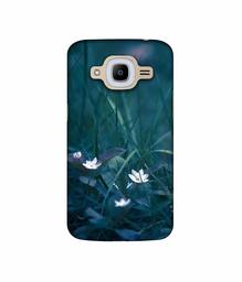 Amazon Brand - Solimo Designer White Flower UV Printed Soft Back Case Mobile Cover for Samsung Galaxy J2 (2016)