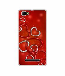 Amazon Brand - Solimo Designer Hearts UV Printed Soft Back Case Mobile Cover for Lyf C459