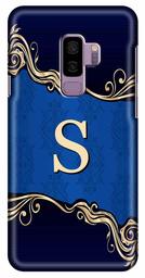 Amazon Brand - Solimo Designer Blue Pattern Alphabet-S 3D Printed Hard Back Case Mobile Cover for Samsung Galaxy S9 Plus