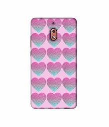 Amazon Brand - Solimo Designer Sparkle Heart Texture 3D Printed Hard Back Case Mobile Cover for Nokia 2.1