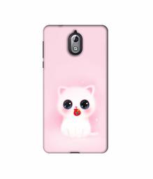 Amazon Brand - Solimo Designer Kitty 3D Printed Hard Back Case Mobile Cover for Nokia 3.1