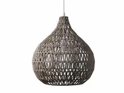 Amazon Brand – Stone & Beam Traditional Pendant Light with Woven Shade, 15.5