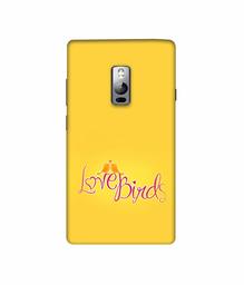 Amazon Brand - Solimo Designer Love Birds 3D Printed Hard Back Case Mobile Cover for OnePlus 2