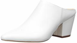 The Drop Jordan Mule Slipper with Pointed Toe and Block Heel, White, 40 EU (9.5 US)