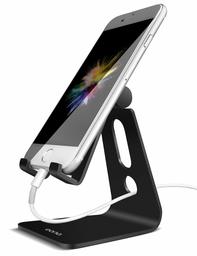 Eono Essentials Support Téléphone, Multi Position Dock Téléphone : Support Dock pour Phone XS Max XR X 8 7 6 6S Plus 5 4, Huawei, Samsung S9 S8 S7 S6, d'autres Smartphones Aluminium - Noir