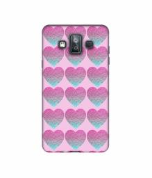 Amazon Brand - Solimo Designer Sparkle Heart Texture 3D Printed Hard Back Case Mobile Cover for Samsung Galaxy J7 Duo