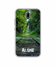 Amazon Brand - Solimo Designer Alone UV Printed Soft Back Case Mobile Cover for Itel A23