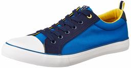 Amazon Brand - House & Shields Men's Blue/Navy Canvas Sneakers-11 UK (45 EU) (12 US) (AZ-HS-010)