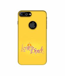 Amazon Brand - Solimo Designer Love Birds 3D Printed Hard Back Case Mobile Cover for Apple iPhone 7 Plus (Logo Cut)