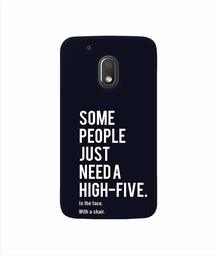 Amazon Brand - Solimo Designer High-Five 3D Printed Hard Back Case Mobile Cover for Motorola Moto G4 Play