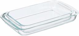 AmazonBasics Glass Oblong Oven Baking Dishes, Set of 2