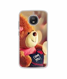 Amazon Brand - Solimo Designer Teddy Bear UV Printed Soft Back Case Mobile Cover for Motorola Moto G5S