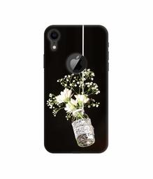 Amazon Brand - Solimo Designer Hanging Flowerpot 3D Printed Hard Back Case Mobile Cover for Apple iPhone XR (Logo Cut)