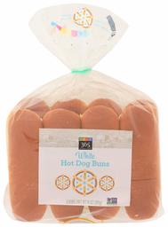 365 Everyday Value, White Hot Dog Buns, 8 ct