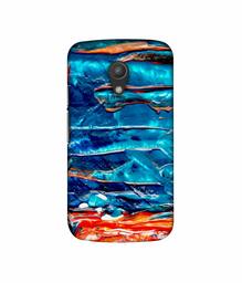 Amazon Brand - Solimo Designer Blue Oil Color 3D Printed Hard Back Case Mobile Cover for Motorola Moto G 2nd Generation