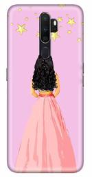 Amazon Brand - Solimo Designer Girl Design 3D Printed Hard Back Case Mobile Cover for Oppo A5 (2020)