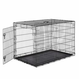 AmazonBasics Cage pliante en métal avec 1 porte pour chien - 122 cm