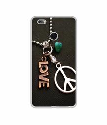 Amazon Brand - Solimo Designer Love and Peace UV Printed Soft Back Case Mobile Cover for Gionee M7 Power