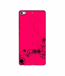 Amazon Brand - Solimo Designer Black Pattern on Pink 3D Printed Hard Back Case Mobile Cover for Gionee Elife S7