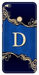 Amazon Brand - Solimo Designer Blue Pattern Alphabet-D 3D Printed Hard Back Case Mobile Cover for Huawei Honor 8 Lite