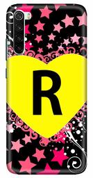 Amazon Brand - Solimo Designer Heart Pattern Alphabet-R 3D Printed Hard Back Case Mobile Cover for Xiaomi Redmi Note 8