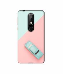 Amazon Brand - Solimo Designer Toy Car 3D Printed Hard Back Case Mobile Cover for Nokia 6.1 Plus