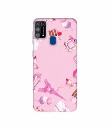 Amazon Brand - Solimo Designer Ladies Accessories 3D Printed Hard Back Case Mobile Cover for Samsung Galaxy M31