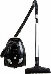 (Renewed) AmazonBasics Vacuum Cleaner with Power Suction, Low Sound, High Energy Efficiency and 2 Years Warranty (1.5L Reusable Dust Bag, Black)