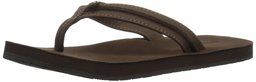 Amazon Brand - 206 Collective Women's Alki Flip Flop, Dark Brown, 12 B US