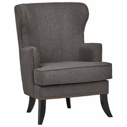 Amazon Brand – Ravenna Home Valmay Wingback Nailhead Trim Accent Chair, 28