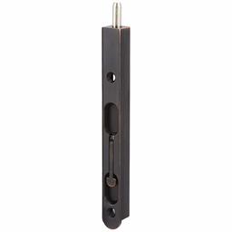 AmazonCommercial Flush Bolt, Zinc, 6-Inch, Oil Rubbed Bronze