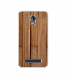 Amazon Brand - Solimo Designer Wooden Art UV Printed Soft Back Case Mobile Cover for Micromax Bharat 2 Plus