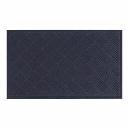 AmazonBasics – Alfombra moldeada de goma reciclada comercial rascador de entrada alfombra patrón de diamante, Azul, 2 X 3