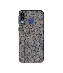 Amazon Brand - Solimo Designer Marble Pices 3D Printed Hard Back Case Mobile Cover for Samsung Galaxy M21