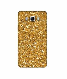 Amazon Brand - Solimo Designer Golden Sparkle 3D Printed Hard Back Case Mobile Cover for Samsung Galaxy J5 (2016)