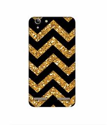 Amazon Brand - Solimo Designer Golden Zik Zak Pattern 3D Printed Hard Back Case Mobile Cover for Lenovo Vibe K5 Plus