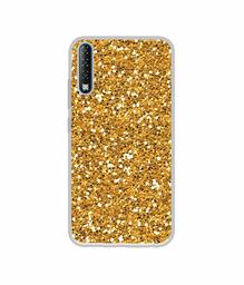 Amazon Brand - Solimo Designer Golden Sparkle UV Printed Soft Back Case Mobile Cover for Tecno Phantom 9