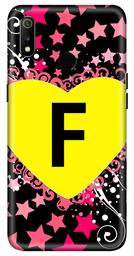 Amazon Brand - Solimo Designer Heart Pattern Alphabet-F 3D Printed Hard Back Case Mobile Cover for Realme 3 / Realme 3i